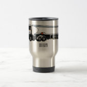 Cartoon für Tankwagen Reisebecher (Mittel)