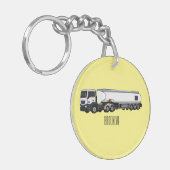 Cartoon für Tankwagen Schlüsselanhänger (Vorderseite links)