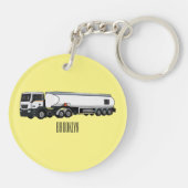 Cartoon für Tankwagen Schlüsselanhänger (Rückseite)