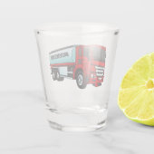 Cartoon für Tankwagen Schnapsglas (Rückseite)