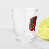 Cartoon für Tankwagen Schnapsglas (Links)