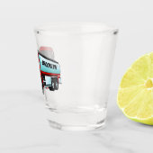 Cartoon für Tankwagen Schnapsglas (Rechts)
