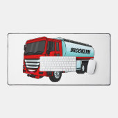 Cartoon für Tankwagen Schreibtischunterlage (Tastatur & Maus)