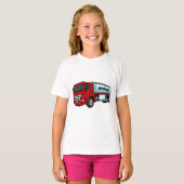 Cartoon für Tankwagen T-Shirt (Vorne ganz)