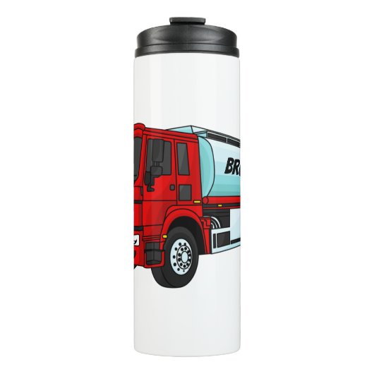 Cartoon für Tankwagen Thermosbecher (Vorderseite)
