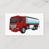 Cartoon für Tankwagen Visitenkarte (Rückseite)