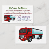 Cartoon für Tankwagen Visitenkarte (Vorne/Hinten)