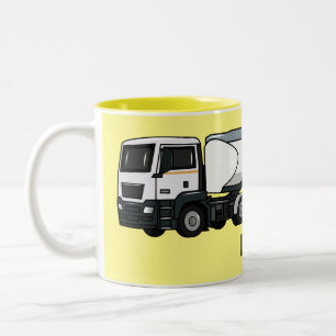 Cartoon für Tankwagen Zweifarbige Tasse