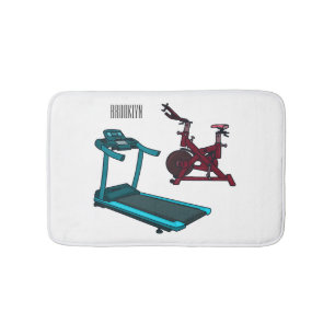 Cartoon für Treadmill und Spinnerbike Badematte