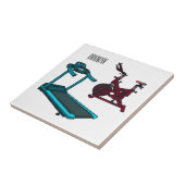 Cartoon für Treadmill und Spinnerbike Fliese (Seite)