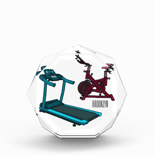 Cartoon für Treadmill und Spinnerbike Fotoblock (Vorderseite)