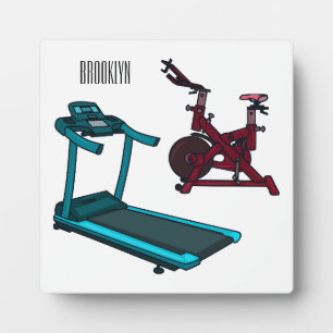 Cartoon für Treadmill und Spinnerbike Fotoplatte