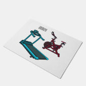 Cartoon für Treadmill und Spinnerbike Fußmatte (Schrägansicht)
