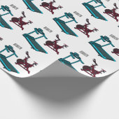 Cartoon für Treadmill und Spinnerbike Geschenkpapier (Ecke)