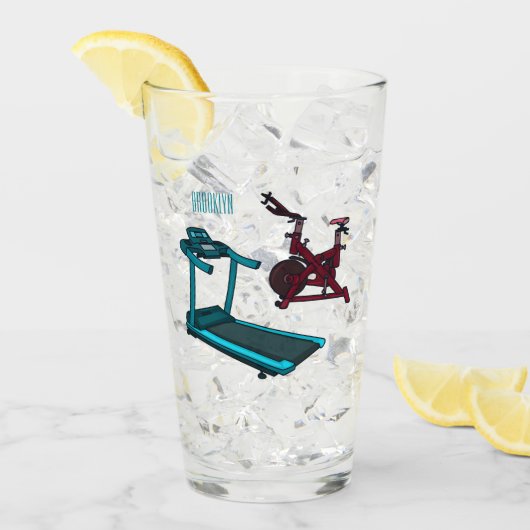 Cartoon für Treadmill und Spinnerbike Glas (Vorderseite Ice)