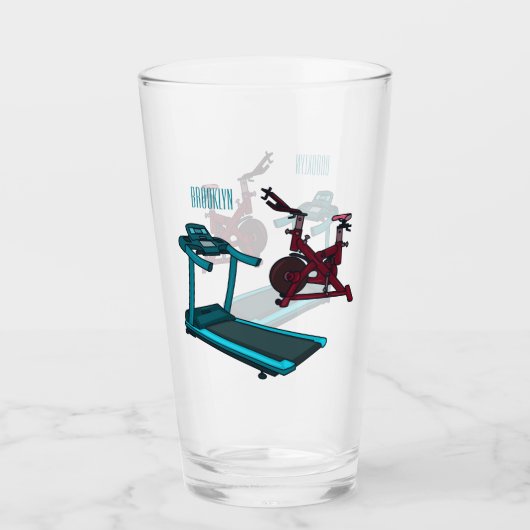 Cartoon für Treadmill und Spinnerbike Glas (Vorderseite)