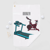 Cartoon für Treadmill und Spinnerbike Golfhandtuch (Insitu)