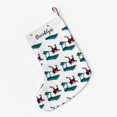 Cartoon für Treadmill und Spinnerbike Kleiner Weihnachtsstrumpf (Rückseite (Hängend))