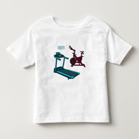 Cartoon für Treadmill und Spinnerbike Kleinkind T-shirt (Vorderseite)