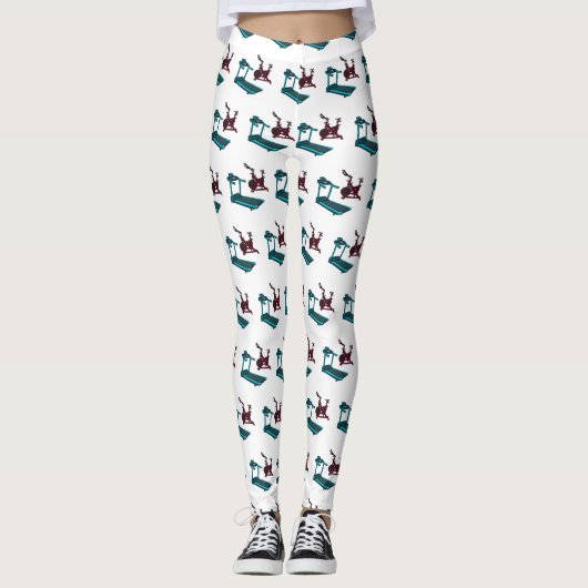 Cartoon für Treadmill und Spinnerbike Leggings (Vorderseite)