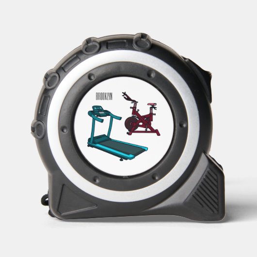 Cartoon für Treadmill und Spinnerbike Maßband (Vorderseite)