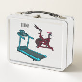 Cartoon für Treadmill und Spinnerbike Metall Brotdose (Vorderseite)