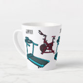 Cartoon für Treadmill und Spinnerbike Milchtasse (Linke Ecke)