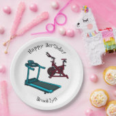 Cartoon für Treadmill und Spinnerbike Pappteller (Party)