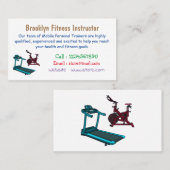 Cartoon für Treadmill und Spinnerbike Visitenkarte (Vorne/Hinten)