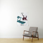 Cartoon für Treadmill und Spinnerbike Wandteppich (Beispiel)