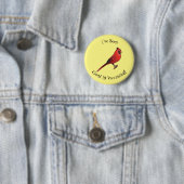 Cartoon für Vogelarten im nördlichen Kardinal Button (Beispiel)