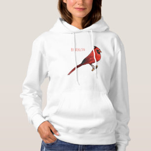 Cartoon für Vogelarten im nördlichen Kardinal Hoodie