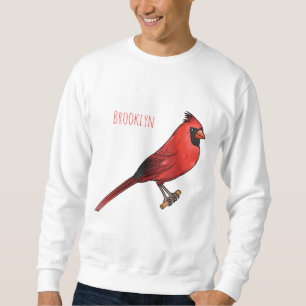 Cartoon für Vogelarten im nördlichen Kardinal Sweatshirt