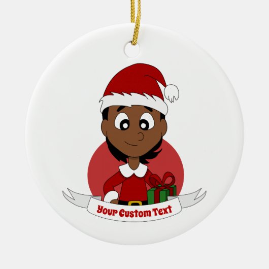 Cartoon für Weihnachten Keramik Ornament (Vorne)