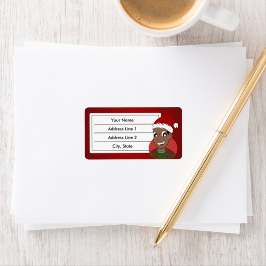 Cartoon für Weihnachten Typ Adressaufkleber (Insitu)