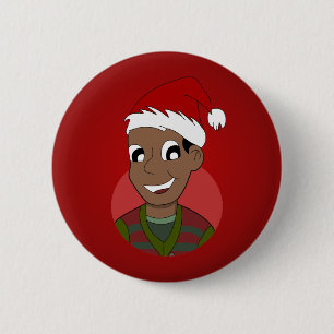 Cartoon für Weihnachten Typ Button