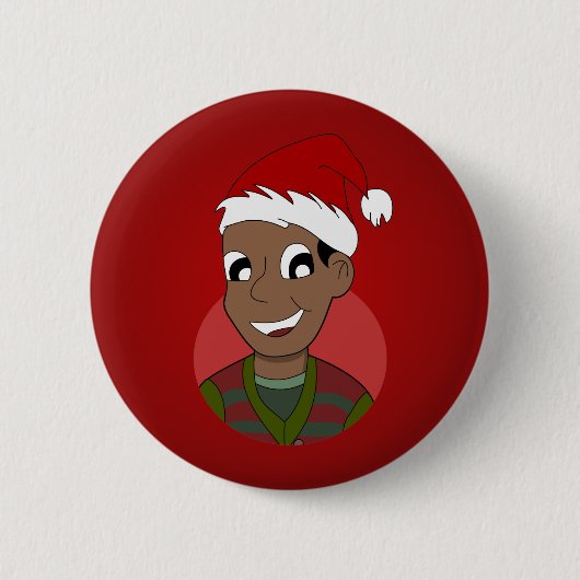 Cartoon für Weihnachten Typ Button (Vorderseite)
