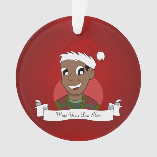 Cartoon für Weihnachten Typ Ornament (Vorderseite)