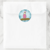 Cartoon Galah Cockatoo Runder Aufkleber (Tasche)