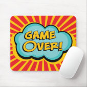Cartoon GAME OVER Mousepad (Mit Mouse)