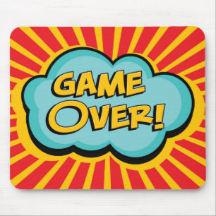 Cartoon GAME OVER Mousepad