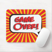 Cartoon GAME OVER Mousepad (Mit Mouse)