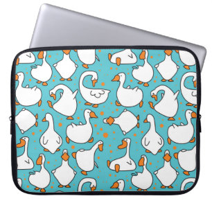 Cartoon Gänse Vintage Illustration Laptopschutzhülle