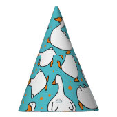 Cartoon Gänse Vintage Illustration Partyhütchen (Rechts)