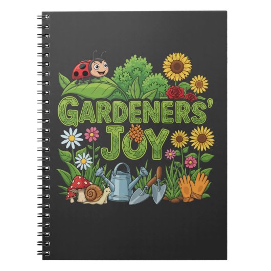 Cartoon "Gardeners' Joy" in Farben und Whimsical Notizblock (Vorderseite)