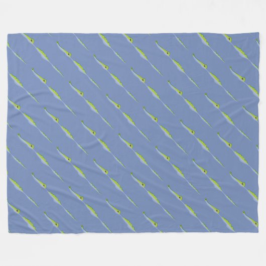 Cartoon Gator Farm Muster Fleecedecke (Vorderseite (Horizontal))