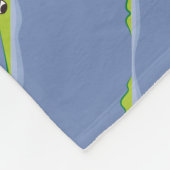 Cartoon Gator Farm Muster Fleecedecke (Ecke)