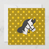 Cartoon-Geburtstagsausdruck für Mädchen Einladung (Rückseite)