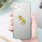 Cartoon-Gecko Aufkleber (Telefon)
