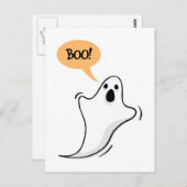Cartoon Geist Sprichwort Boo! Postkarte (Vorne/Hinten)